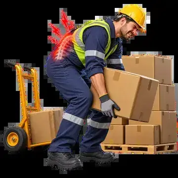 Icono IA 3D realista del tipo de peligro